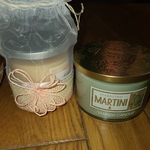 2 Yankee Candles.. Bliss & Martini scents!